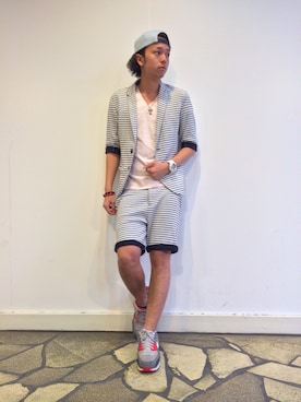 「VAROSH（ヴァロッシュ）のアイテム（ジャケット/アウター）」を使った、Takahiro.Uさん（メンズ・172cm）の春コーディネート
