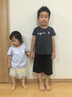 「アニエスベー」｜agnès b. Enfant店長さん（キッズ・111cm）の秋コーディネート