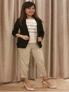 りんちゃんさん（レディース・158cm）の春コーディネート