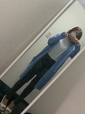 「迷彩パンツ」｜「アイテム（その他アウター）」を使った、パンダさん（レディース・152cm）の春コーディネート