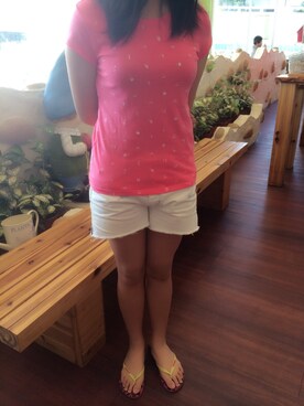 「GAP」｜杜小羽さん（レディース・158cm・10代）の夏コーディネート