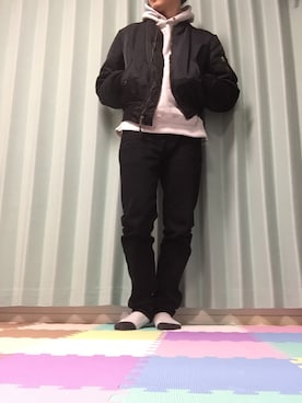 「ALPHA（アルファ）のアイテム（その他アウター）」を使った、Akira0127さん（メンズ・174cm）の冬コーディネート