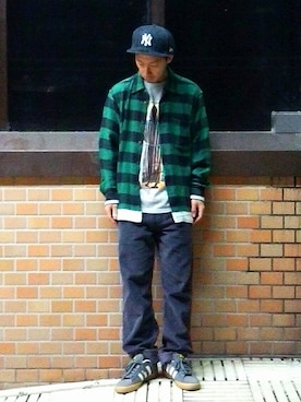 緑のシャツ のメンズ人気ファッションコーディネート Wear