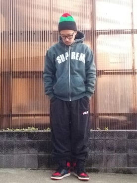 「palace」｜「アイテム（ニットキャップ/ビーニー）」を使った、psychojunkyさん（メンズ・170cm）の秋コーディネート