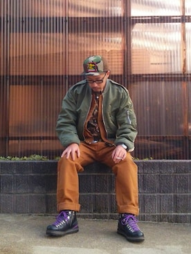「uniform experiment」｜「アイテム（腕時計）」を使った、psychojunkyさん（メンズ・170cm）の秋コーディネート