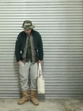 「WTAPS（ダブルタップス）のアイテム（ブルゾン）」を使った、psychojunkyさん（メンズ・170cm）の秋コーディネート