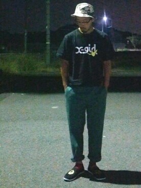 「Supreme （シュプリーム）のアイテム（その他シューズ）」を使った、psychojunkyさん（メンズ・170cm）の夏コーディネート