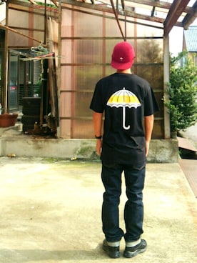 「Helasのアイテム」を使った、psychojunkyさん（メンズ・170cm）の夏コーディネート