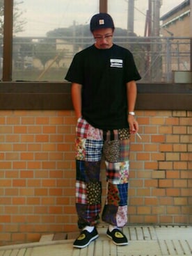 「Supreme （シュプリーム）のアイテム（その他シューズ）」を使った、psychojunkyさん（メンズ・170cm）の秋コーディネート