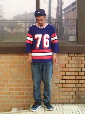 「テーパードデニム」｜psychojunkyさん（メンズ・170cm）の秋コーディネート