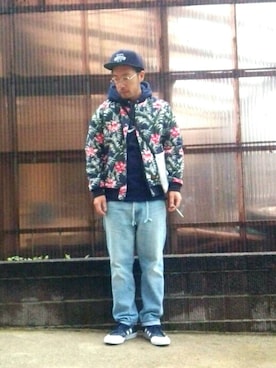 「WTAPS（ダブルタップス）のアイテム（ブルゾン）」を使った、psychojunkyさん（メンズ・170cm）の秋コーディネート