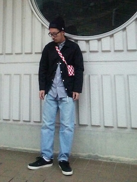 「I&ME（アイアンドミー）のアイテム」を使った、psychojunkyさん（メンズ・170cm）の秋コーディネート