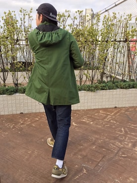 「FAD THREE（ファドスリー）のアイテム（ジャケット/アウター）」を使った、AGAWA YOUSUKEさん（メンズ・172cm）の秋コーディネート
