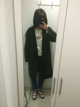 「EMODA（エモダ）のアイテム（カバーオール）」を使った、なあさん（レディース・168cm）の冬コーディネート