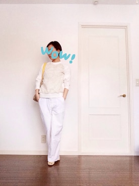 「SLANT WISE（スラントワイズ）のアイテム」を使った、Kaoru 0さん（レディース・154cm）の春コーディネート