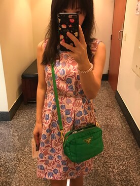 「家族旅行」｜「アイテム（ワンピース/ドレス）」を使った、しゅあんさん（レディース・155cm）の冬コーディネート