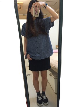 「明日は休み♡」｜びすこさん（レディース・163cm）の夏コーディネート
