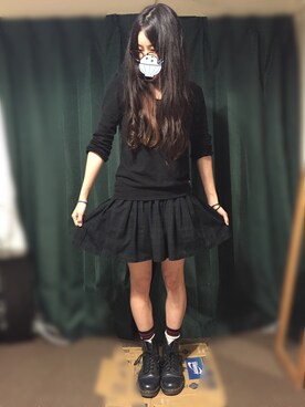 「タータンチェック」｜びすこさん（レディース・163cm）の秋コーディネート