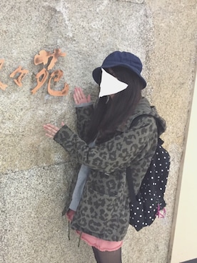 「花見」｜「アイテム（ミリタリージャケット）」を使った、びすこさん（レディース・163cm）の春コーディネート