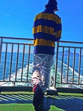 「ラガーシャツ」｜K-seiさん（メンズ・176cm）の春コーディネート