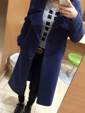「SPIRALGIRL（スパイラルガール）のアイテム（チェスターコート）」を使った、ayana.jlさん（レディース・158cm）の春コーディネート