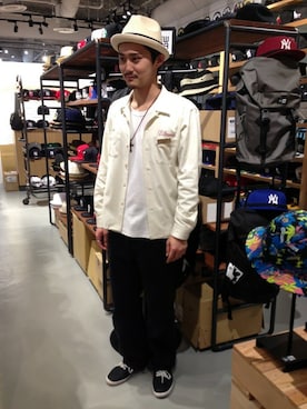 「ONSPOTZ（オンスポッツ）のアイテム」を使った、Katsuya Arakiさん（メンズ・176cm）の春コーディネート