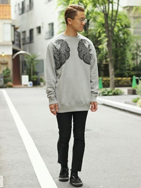 「G.V.G.V.（ジーヴィージーヴィー）のアイテム」を使った、JUN TOYODAさん（メンズ・178cm）の夏コーディネート