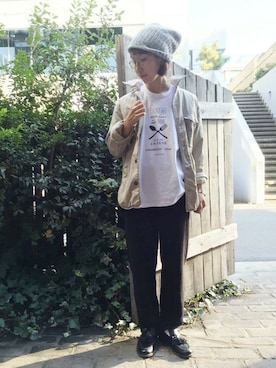 「JOURNAL STANDARD LUXE（ジャーナルスタンダード　ラックス）のアイテム」を使った、journal standard luxe 表参道店スタッフさん（レディース・162cm）の秋コーディネート