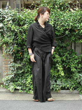 「アイテム（その他トップス）」を使った、journal standard luxe 表参道店スタッフさん（レディース・160cm）の夏コーディネート