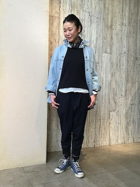 「JOURNAL STANDARD LUXE（ジャーナルスタンダード　ラックス）のアイテム（ジャケット/アウター）」を使った、journal standard luxe 表参道店スタッフさん（レディース・167cm）の冬コーディネート