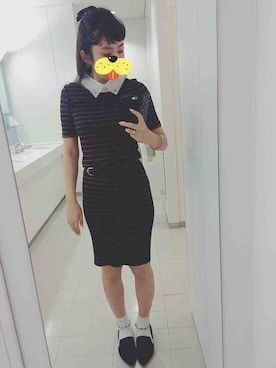 「FOREVER 21（フォーエバー トゥエンティーワン）のアイテム（ワンピース、ブラック系）」を使った、akiiraさん（レディース・160cm）の春コーディネート