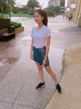 「約會穿搭」｜Tientienさん（レディース・172cm）の夏コーディネート
