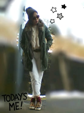 「STEVE MADDEN（スティーブマデン）のアイテム（その他シューズ）」を使った、＊心愛＊ココさん（レディース・160cm）の冬コーディネート