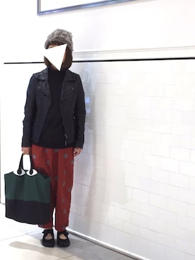 「ライタースジャケット」｜「アイテム（ブルゾン）」を使った、yukaさん（レディース・152cm）の秋コーディネート
