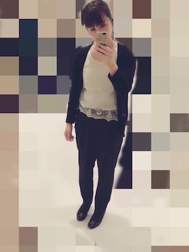 「レースタンク」｜「アイテム（その他）」を使った、Kaoru?さん（レディース・154cm）の秋コーディネート