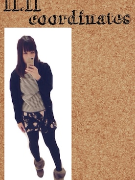 「アイテム（ブーティ）」を使った、Kaoru?さん（レディース・154cm・20代）の秋コーディネート