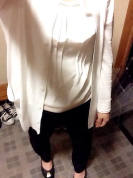 「白トップス」｜Kaoru?さん（レディース・154cm・20代）の夏コーディネート