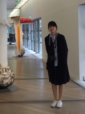 「COS（コス）のアイテム（ダウンジャケット/コート）」を使った、haruさん（レディース・170cm）の秋コーディネート