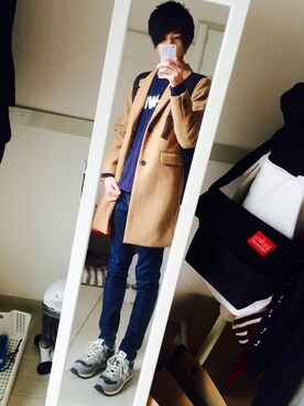「UNIQLO（ユニクロ）のアイテム（スウェット）」を使った、ryo_kandaさん（メンズ・175cm）の冬コーディネート