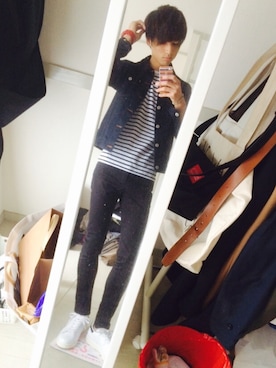 「ブレスレット」｜「アイテム（デニムジャケット）」を使った、ryo_kandaさん（メンズ・175cm）の秋コーディネート