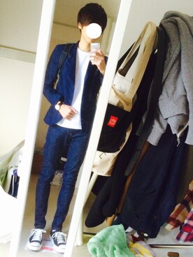 「CONVERSE（コンバース）のCONVERSE コンバース ジャック パーセル / JACK PURCEL（スニーカー）」を使った、ryo_kandaさん（メンズ・175cm）の秋コーディネート