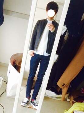 「RAGEBLUE（レイジブルー）のアイテム（ライダースジャケット）」を使った、ryo_kandaさん（メンズ・175cm）の秋コーディネート