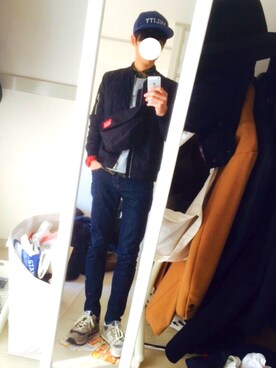 「UNIQLO（ユニクロ）のアイテム（スウェット）」を使った、ryo_kandaさん（メンズ・175cm）の冬コーディネート