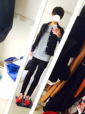 「UNIQLO（ユニクロ）のアイテム（スウェット）」を使った、ryo_kandaさん（メンズ・175cm）の春コーディネート
