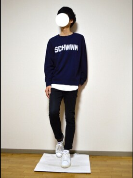 「UNIQLO（ユニクロ）のアイテム（スウェット）」を使った、ryo_kandaさん（メンズ・175cm）の秋コーディネート