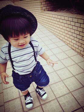 Yuitooooo☆さん（キッズ・80cm）の夏コーディネート