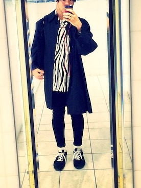 「Yves Saint Laurent（イヴサンローラン）のアイテム（トートバッグ）」を使った、りょうへいさん（メンズ・173cm）の春コーディネート