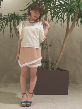 yuka tsuchiyaさん（レディース・153cm）の夏コーディネート