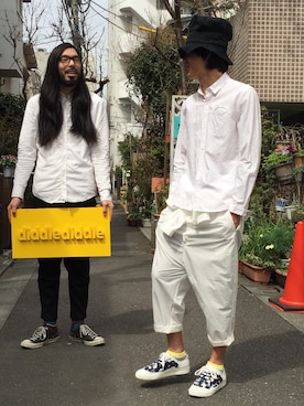 「DIGAWEL（ディガウェル）のアイテム」を使った、塩谷優太しおやゆうたさん（メンズ・175cm）の春コーディネート