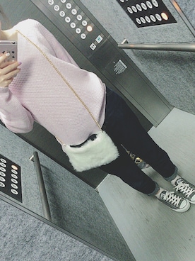 「DAISO（DAISO）のアイテム（PC・スマホグッズ/家電）」を使った、chimoさん（レディース・163cm）の秋コーディネート